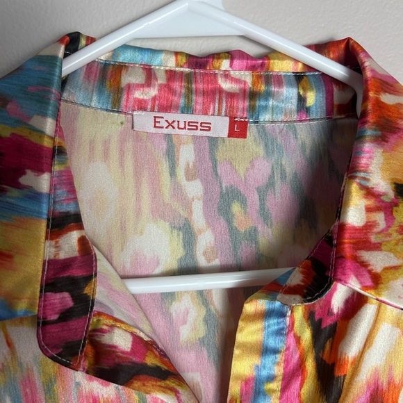 Vibrant Multicolor Patterned Dress - Picture 3 of 5